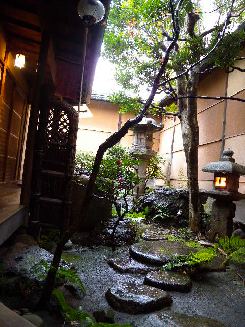 京都の町家の坪庭